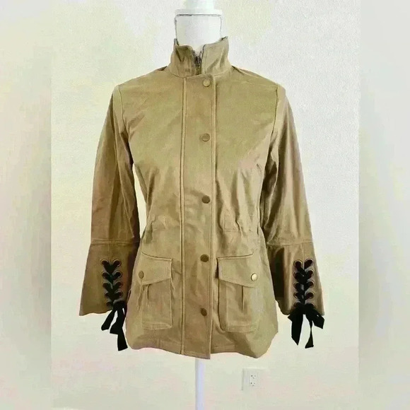 I.N.C. Lace-Up Utility Jacket Size Petite Small - Picture 3 of 11